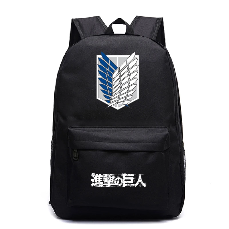 Anime Attack on Titan Backpack Kids Boys Girls School Backpacks Men Women New Pattern Laptop Bags Students Book Rucksack
Anime Attack on Titan Backpack Kids Boys Girls School Backpacks Men Women New Pattern Laptop Bags Students Book Rucksack