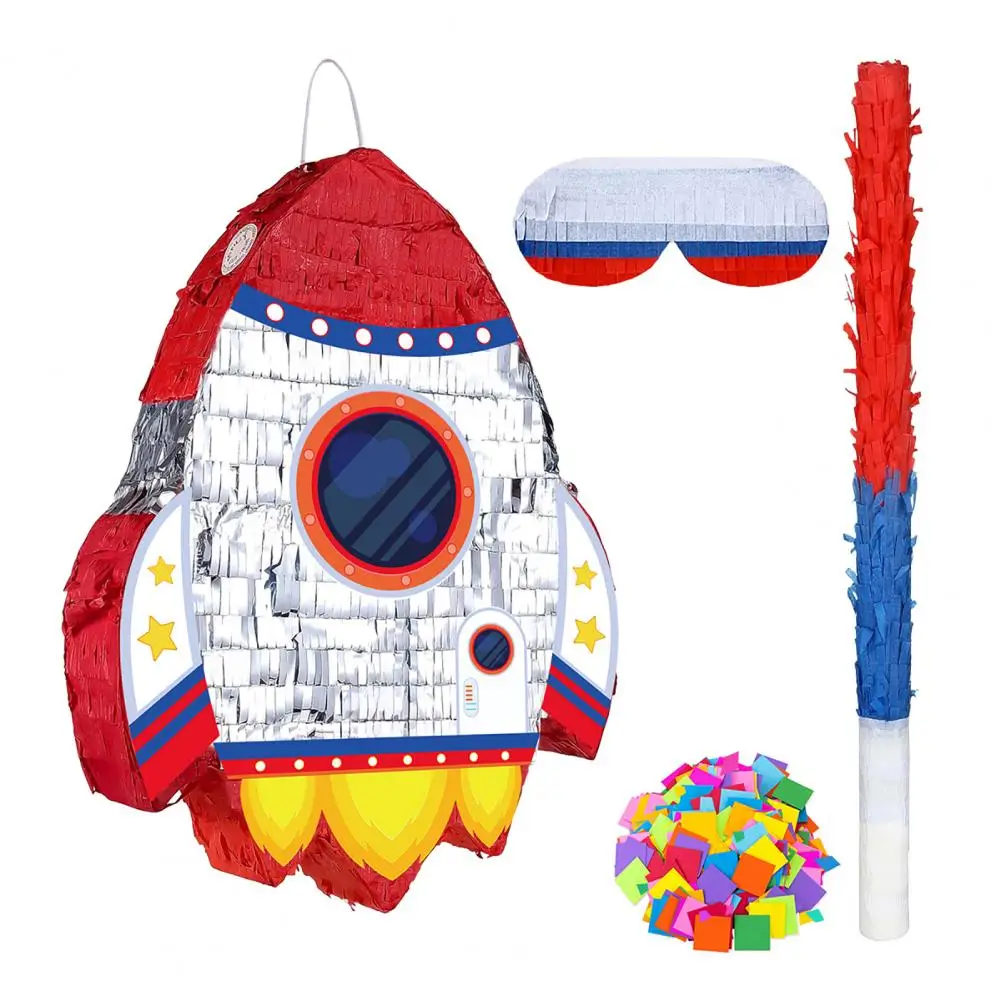 Космическая бумажная пиñata ракета
Космическая бумажная пиñata ракета