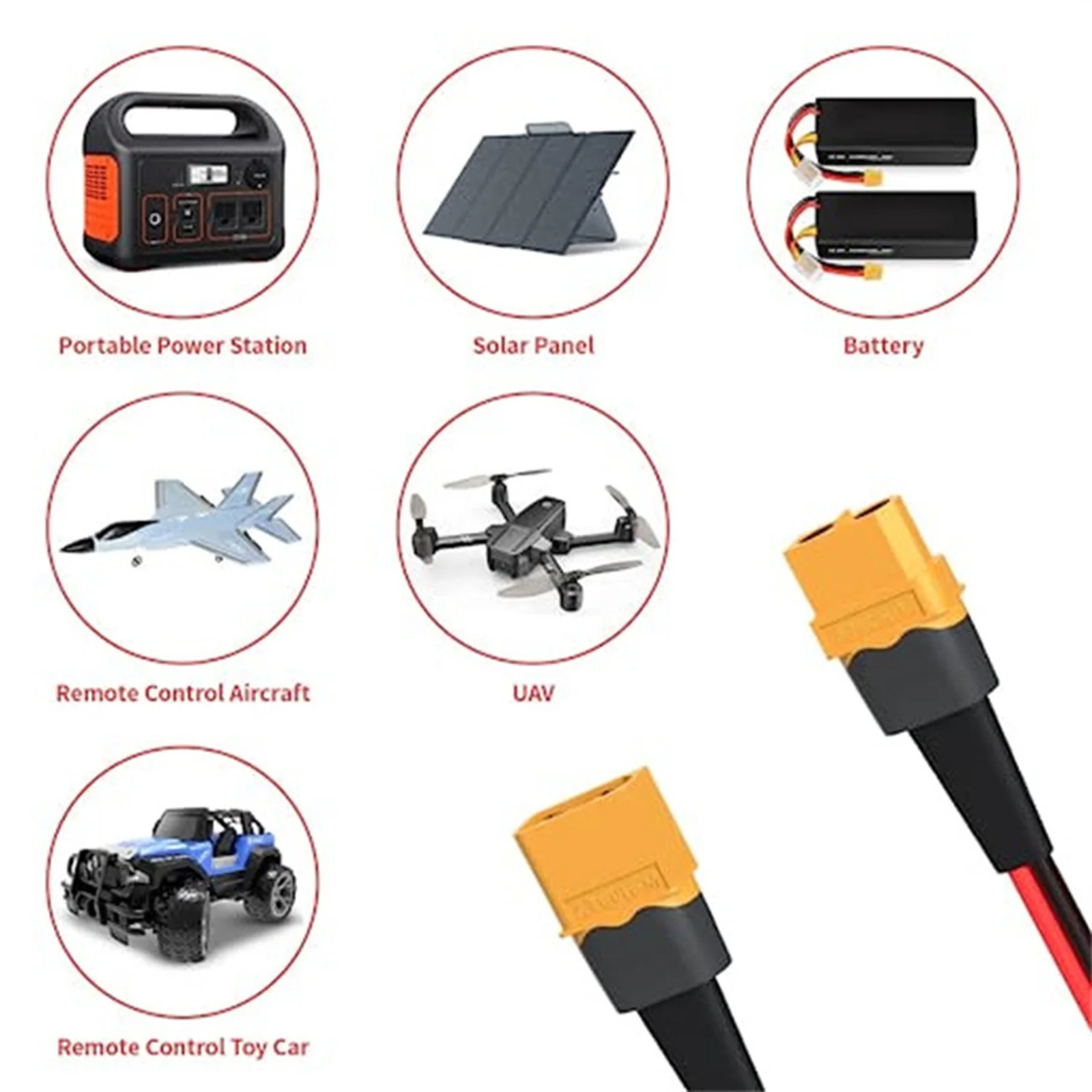 Соединительный кабель для солнечной панели серии XT60 12AWG XT60, кабель для зарядки, детали для портативной солнечной станции генератора
Соединительный кабель для солнечной панели серии XT60 12AWG XT60, кабель для зарядки, детали для портативной солнечной станции генератора