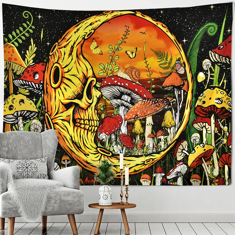 Skull Flower Mushroom Eye Tapestry Boho Art Bedroom Living Room Aesthetics Wall Hanging Tapestry Home Decor
Skull Flower Mushroom Eye Tapestry Boho Art Bedroom Living Room Aesthetics Wall Hanging Tapestry Home Decor