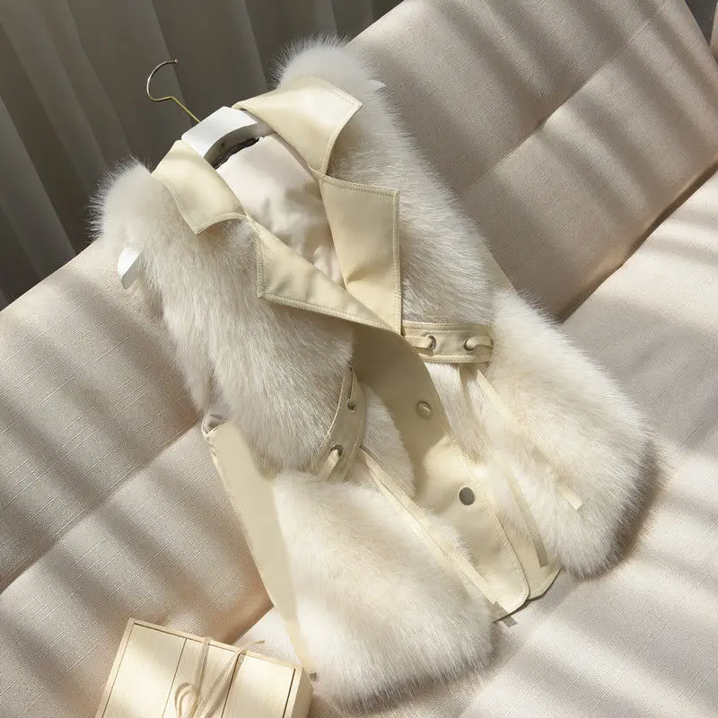 Fur Coat Women Spring 2022 New Fur Vest Women Clothes Short Slim Autumn Wild Vests Female Jacket Fashion White
Fur Coat Women Spring 2022 New Fur Vest Women Clothes Short Slim Autumn Wild Vests Female Jacket Fashion White