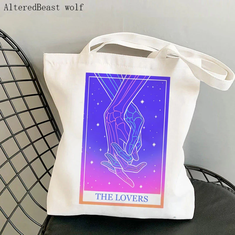 Women's Shoulder Bag magic Modern The Lovers Tarot card witchy Canvas Bag Harajuku Shopper Bag girl handbag Lady tote Bag
Women's Shoulder Bag magic Modern The Lovers Tarot card witchy Canvas Bag Harajuku Shopper Bag girl handbag Lady tote Bag
