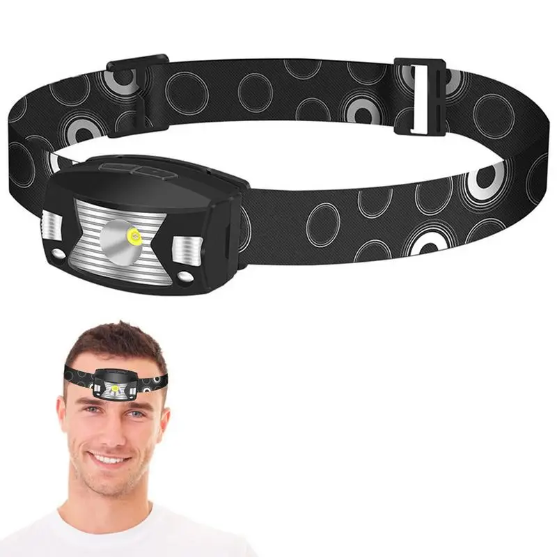 

LED Head Lamp 310 Lumen Rechargeable Headlamp Bright Headlamp Flashlight 5 Modes Beam Headlight IP65 Waterproof Sensor Headlight