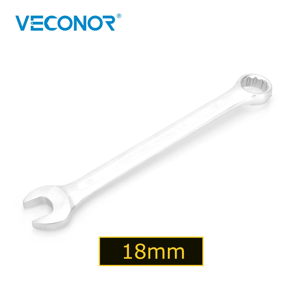 

Veconor 18mm Open Box End Combination Wrench Chrome Vanadium Opened Ring Combo Spanner Household Car repair Hand Tools 18 mm