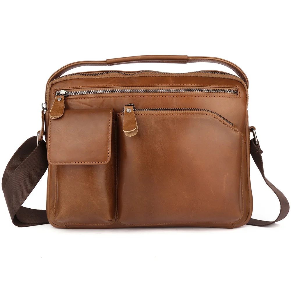 

Genuine Leather Men's Messenger Bag Business Luxuy Shoulder Bag for iPad Office Casual Male Crossbody for Men 2023 New