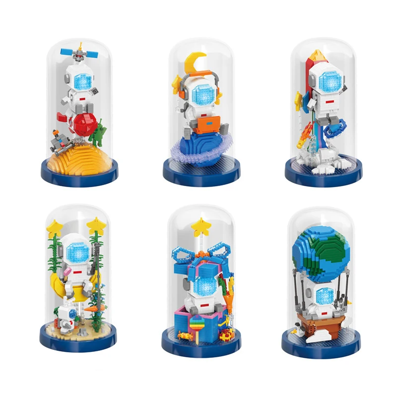 

Moyu micro-particle toys leisure astronaut splicing plastic diy building blocks astronaut series toys for children gifts