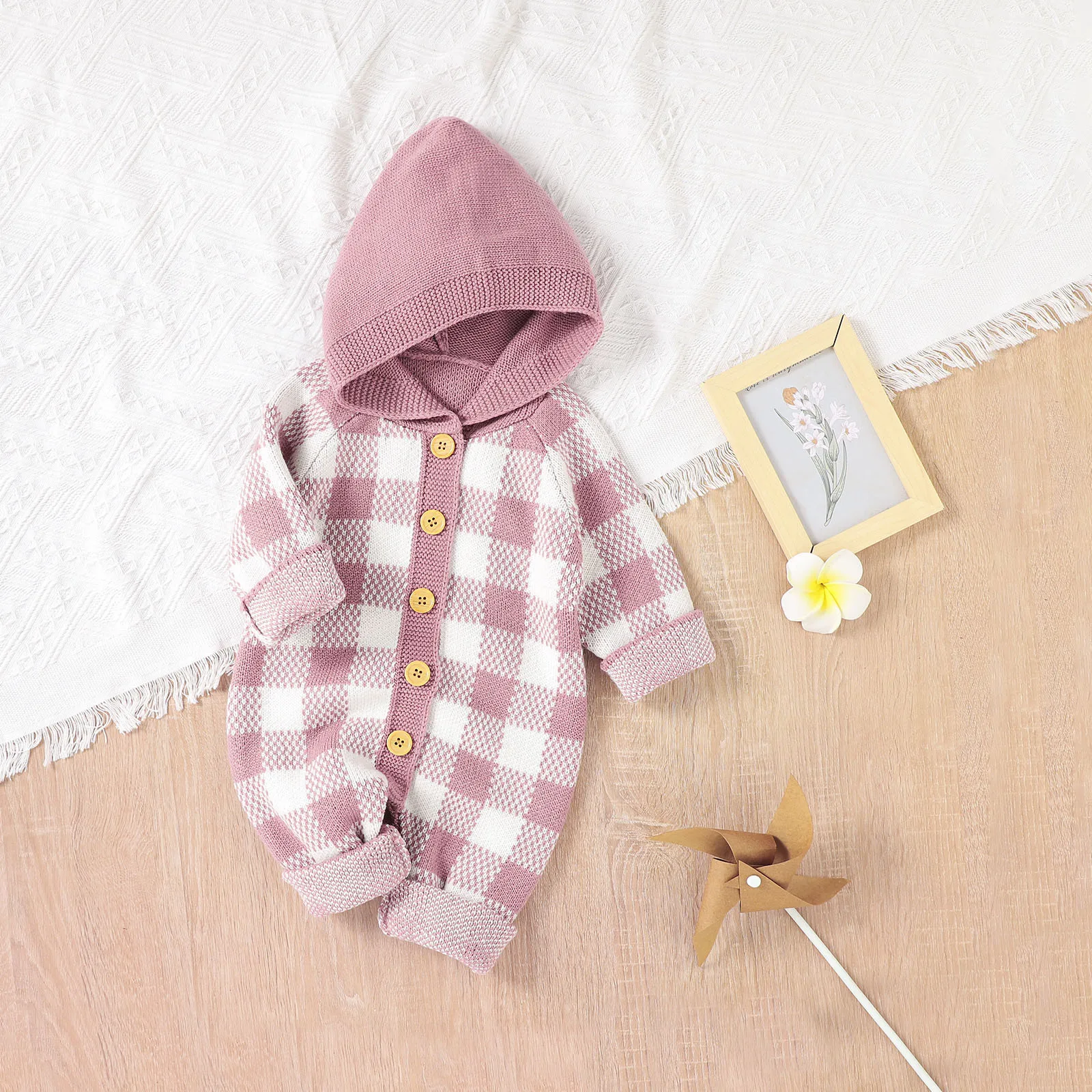Unisex Baby Girl Boy Knitted Romper Jumpsuit Plaid Button Down Hooded Sweater Playsuit Clothes Boys Size 10 Clothes
Unisex Baby Girl Boy Knitted Romper Jumpsuit Plaid Button Down Hooded Sweater Playsuit Clothes Boys Size 10 Clothes