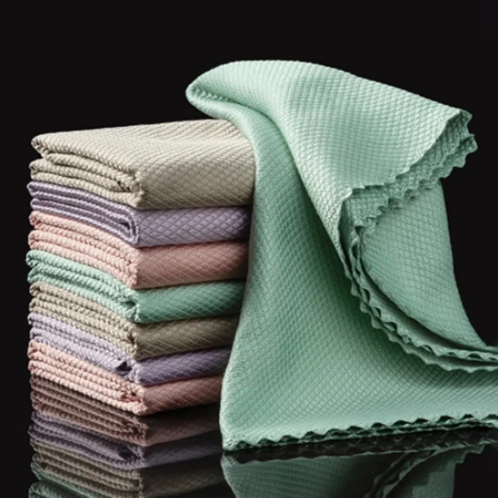 5 PCS Fish Scale Towel for Kitchen Reusable Anti-Grease Wiping Rags Tableware Glass Wipe Cloth Household Cleaning Cloths 2 Sizes
5 PCS Fish Scale Towel for Kitchen Reusable Anti-Grease Wiping Rags Tableware Glass Wipe Cloth Household Cleaning Cloths 2 Sizes