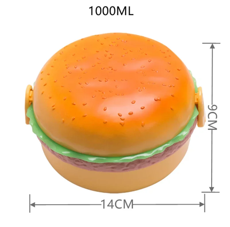 Двухуровневый ланч-бокс для бургеров 
Двухуровневый ланч-бокс для бургеров