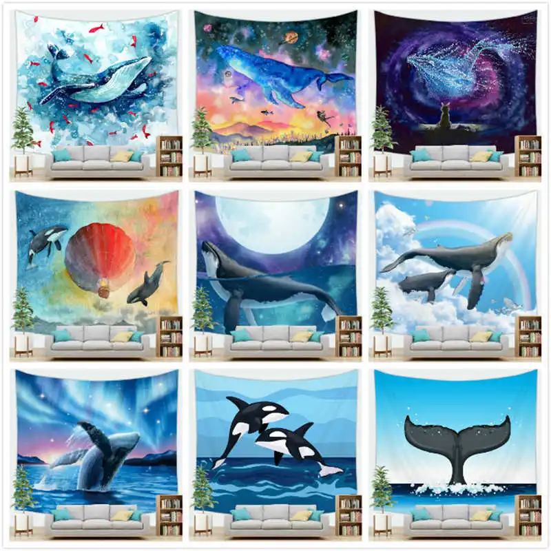 Ocean whale tapestry wall hanging boho tapestry for living room bedroom home decor Moda
Ocean whale tapestry wall hanging boho tapestry for living room bedroom home decor Moda