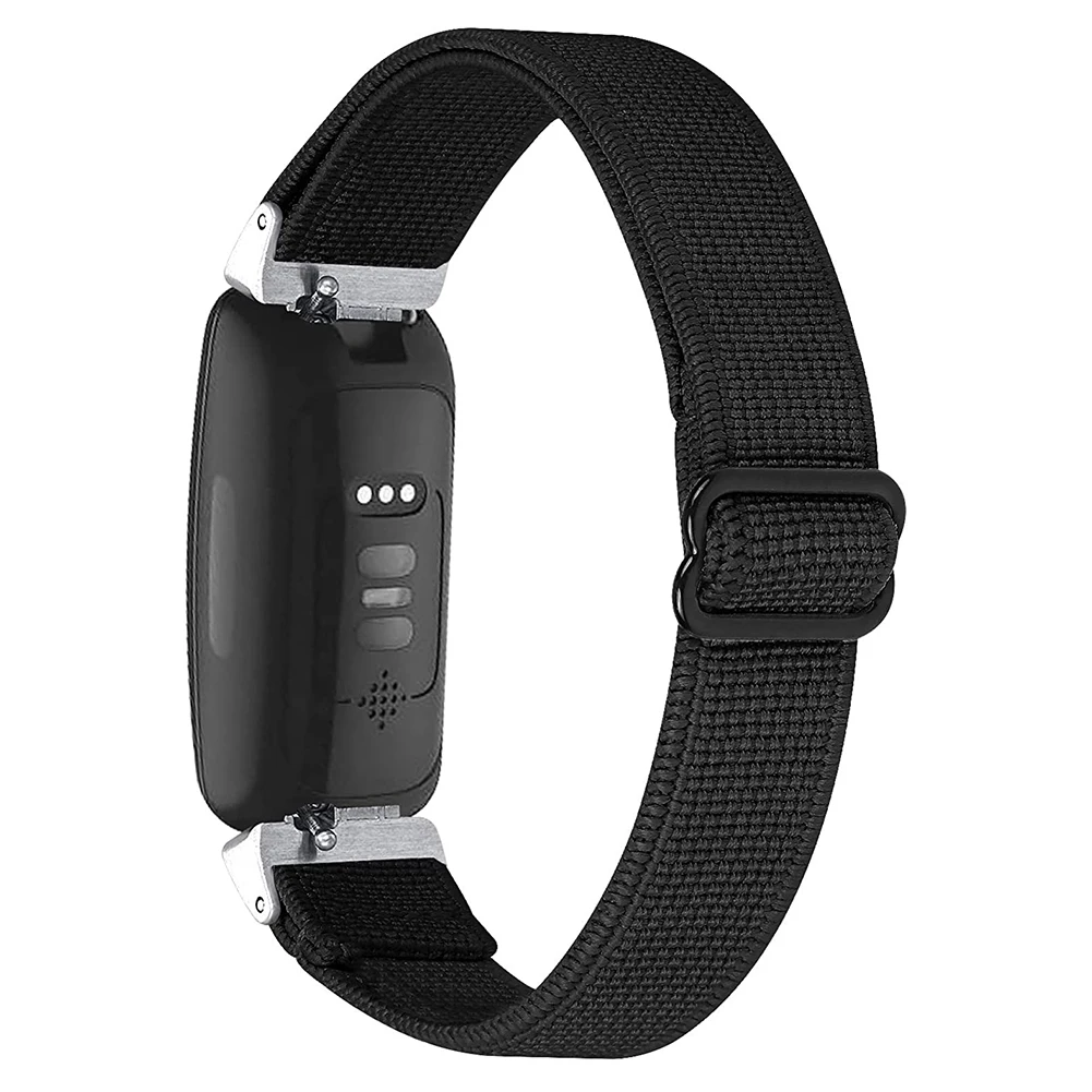 

Ремешки для смарт-часов для Fitbit Inspire 2/ Inspire HR, эластичные регулируемые мягкие Широкие ремешки сменные ремешки (черные)