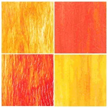 4Pcs Glass Mosaic Tiles for Crafts Colored Glass Sheets Stained Glass Pieces Mosaic Piece for DIY Making