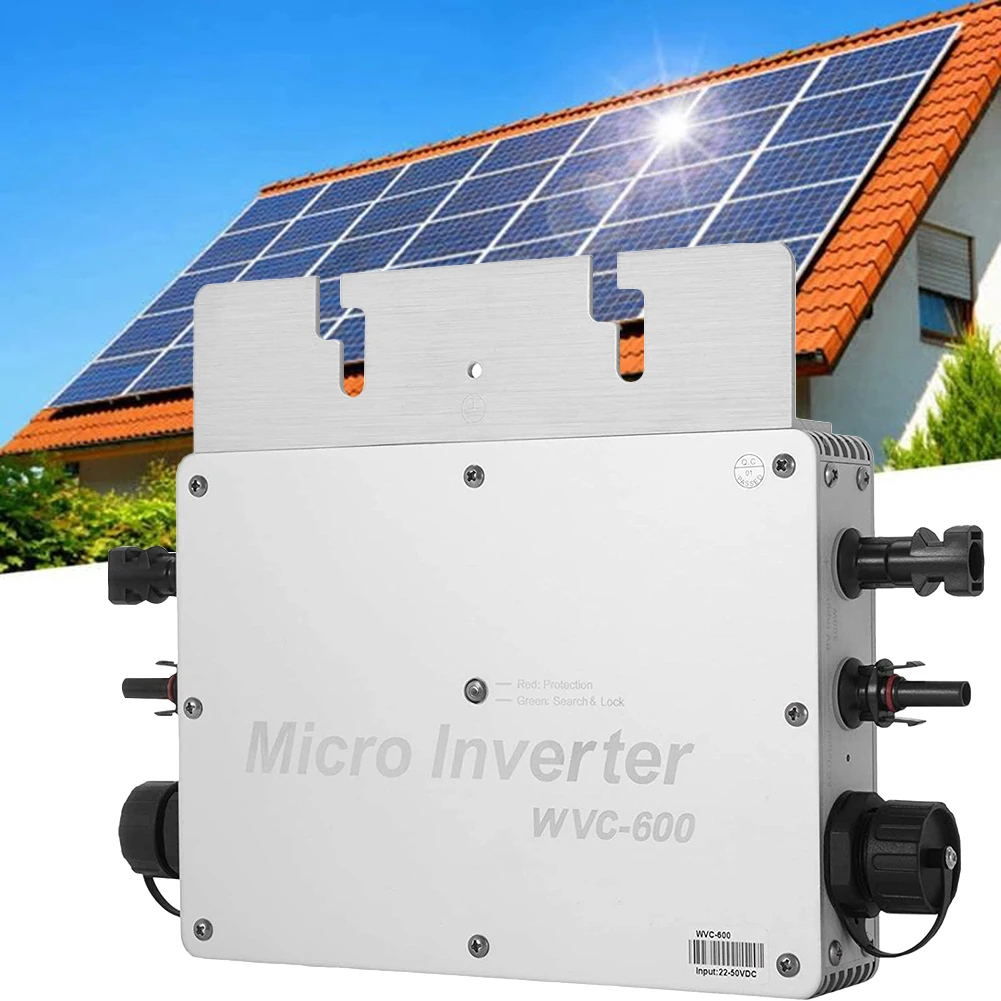 600W Solar Inverter Grid Tie MPPT Mini Inverter 22-60V APP Control Waterproof Solar Power WVC Grid Tie Inverter
600W Solar Inverter Grid Tie MPPT Mini Inverter 22-60V APP Control Waterproof Solar Power WVC Grid Tie Inverter