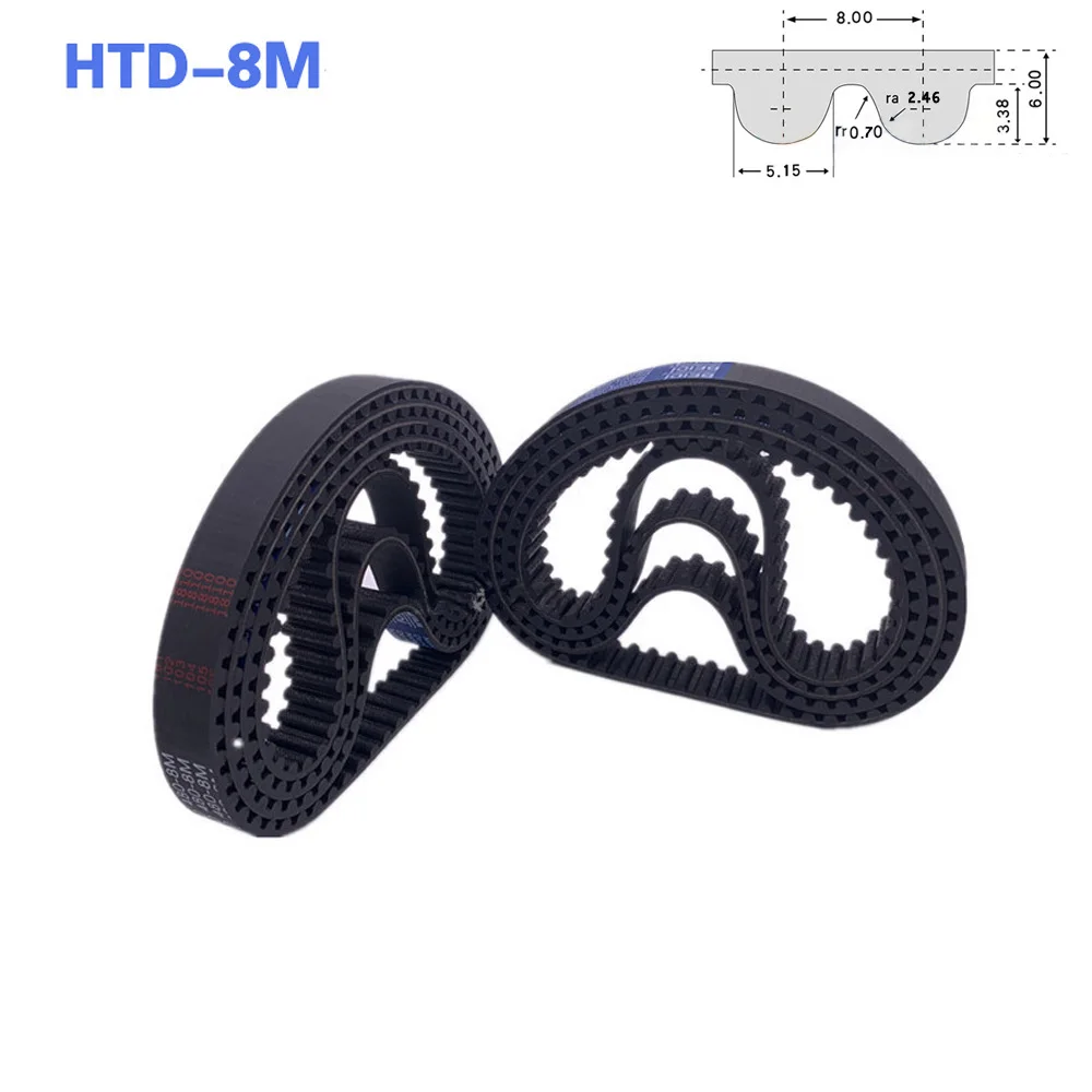 HTD-8M 472mm-616mm Pitch 8mm Timing Pulley Belt Close Loop Rubber Timing Belts Width 15mm 20mm 25mm 30mm 40mm Synchronous Belt
HTD-8M 472mm-616mm Pitch 8mm Timing Pulley Belt Close Loop Rubber Timing Belts Width 15mm 20mm 25mm 30mm 40mm Synchronous Belt