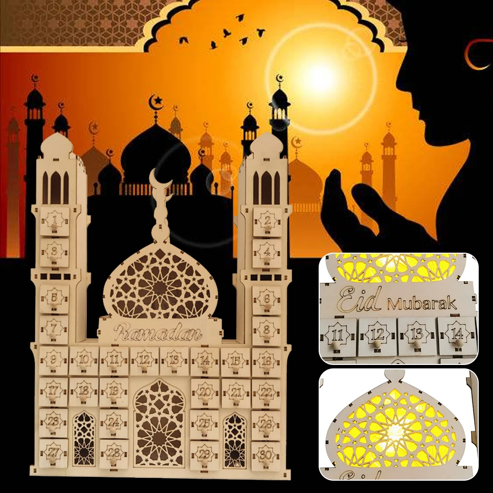 Eid Mubarak Countdown Calendar DIY Wood Ramadan Decoration Wooden Small Can Fast delivery Dropshipping
Eid Mubarak Countdown Calendar DIY Wood Ramadan Decoration Wooden Small Can Fast delivery Dropshipping