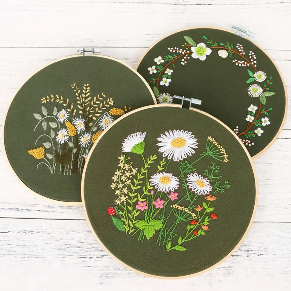 Embroidery Cross Stitch Kit Green Chrysanthemum Series Pattern For Beginners Handmade Embroidery DIY Craft Sewing Tool With Hoop
Embroidery Cross Stitch Kit Green Chrysanthemum Series Pattern For Beginners Handmade Embroidery DIY Craft Sewing Tool With Hoop
