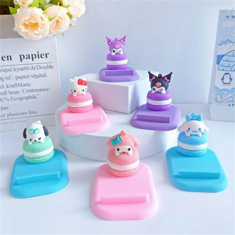 Cinnamoroll аниме Kawaii Sanrio Ins фигурка ленивый настольный подставка для мобильного