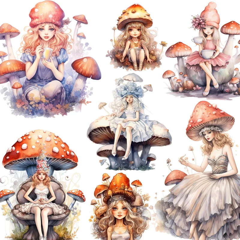 12Pcs/Pack Cute Mushroom Girl Sticker DIY Craft Scrapbooking Album Junk Journal Decorative Stickers
12Pcs/Pack Cute Mushroom Girl Sticker DIY Craft Scrapbooking Album Junk Journal Decorative Stickers