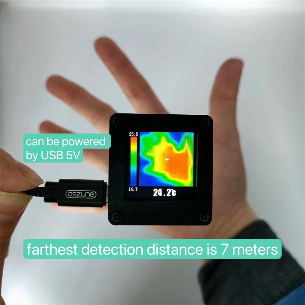 AMG8833 IR 8*8 Infrared Thermal Imager Imaging Sight Thermograph Camera Array Temperature Sensor 7M Farthest Detection Distance
AMG8833 IR 8*8 Infrared Thermal Imager Imaging Sight Thermograph Camera Array Temperature Sensor 7M Farthest Detection Distance