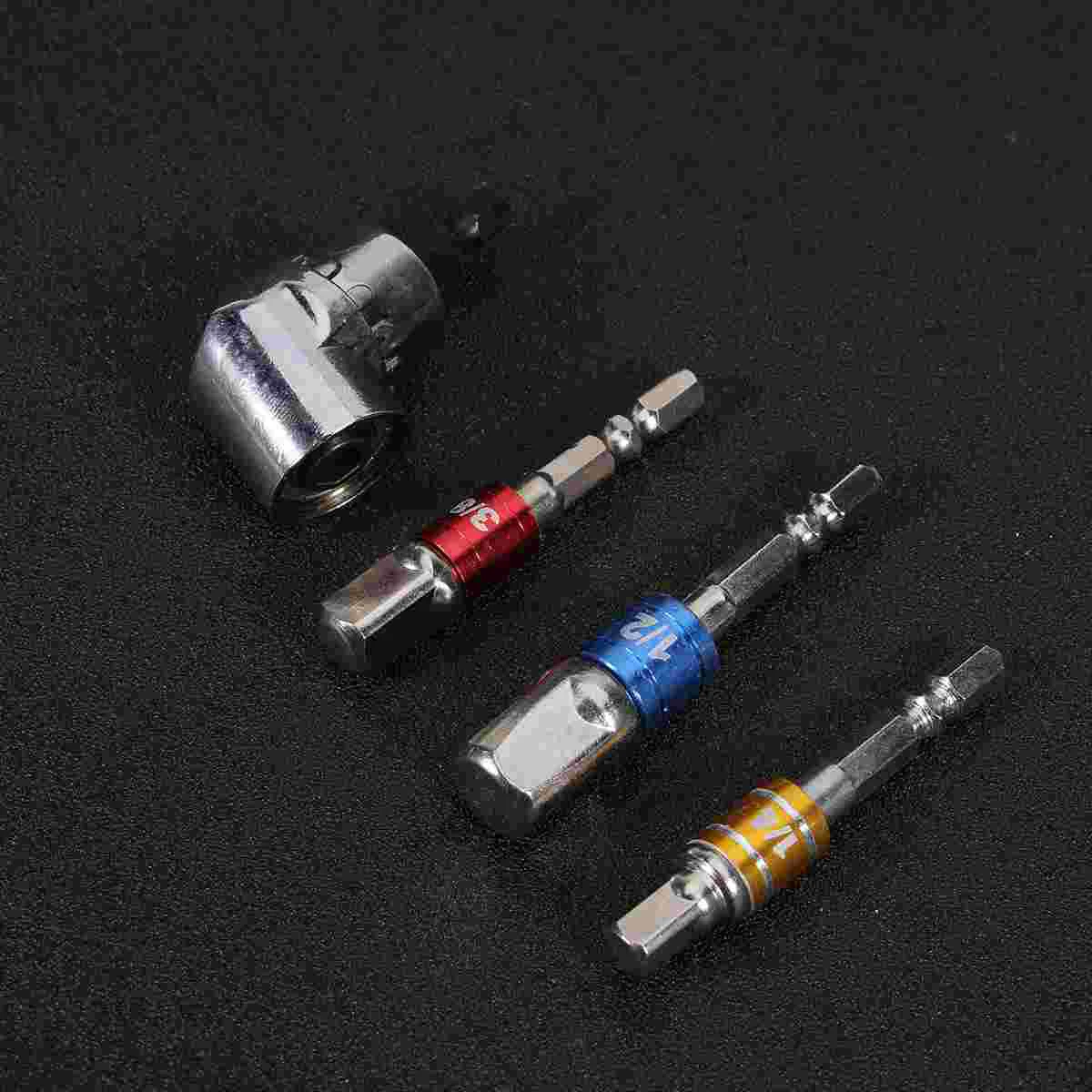 4Pc Drill Extension Socket Angle Drill Bit Adapter Impact Driver Bit Set Socket Bit Adapter Socket Bit Adapter
4Pc Drill Extension Socket Angle Drill Bit Adapter Impact Driver Bit Set Socket Bit Adapter Socket Bit Adapter