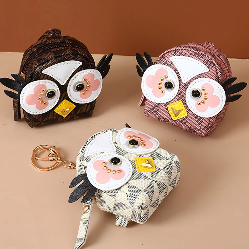 Coin Purse PU Leather Cute Owl Mini Backpack Pendant Keychain Wallet Card Holder Bag Keyring Coin Pouch Key Chain for Women Gril
Coin Purse PU Leather Cute Owl Mini Backpack Pendant Keychain Wallet Card Holder Bag Keyring Coin Pouch Key Chain for Women Gril
