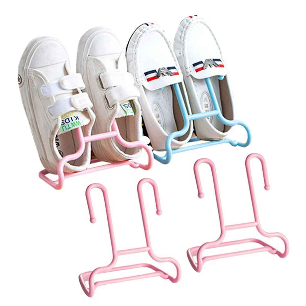 2 Pcs Shoe Drying Rack Multi-Function Shoe Rack Plastic Shoe Drying Hanger Children Shoes Stand Hanger Space-saving Shoes Holder
2 Pcs Shoe Drying Rack Multi-Function Shoe Rack Plastic Shoe Drying Hanger Children Shoes Stand Hanger Space-saving Shoes Holder