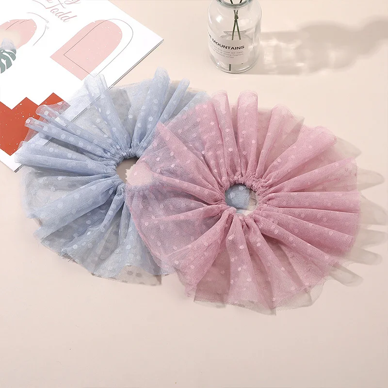 French Large Oversized Lace Hair Scrunchies Mesh Dots Chiffon Elastic Hair Bands Women Summer Rubber Band Hair Accessories 2022
French Large Oversized Lace Hair Scrunchies Mesh Dots Chiffon Elastic Hair Bands Women Summer Rubber Band Hair Accessories 2022