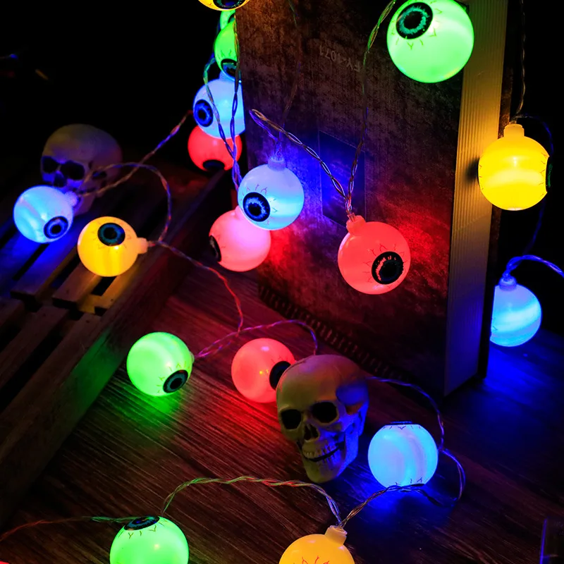 Halloween Decoration 2m 10LED Big EyeBalls Light String Horror Ghost Festival Trick Or Treat Lantern Happy Halloween Party Decor
Halloween Decoration 2m 10LED Big EyeBalls Light String Horror Ghost Festival Trick Or Treat Lantern Happy Halloween Party Decor