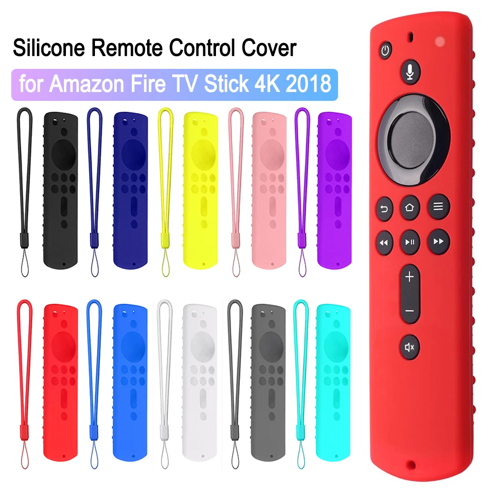 Silicone Remote Control Cover Case with Lanyard TV Remote Control Protector for Amazon Fire TV Stick 4K 2018/Fire TV Stick 4
Silicone Remote Control Cover Case with Lanyard TV Remote Control Protector for Amazon Fire TV Stick 4K 2018/Fire TV Stick 4