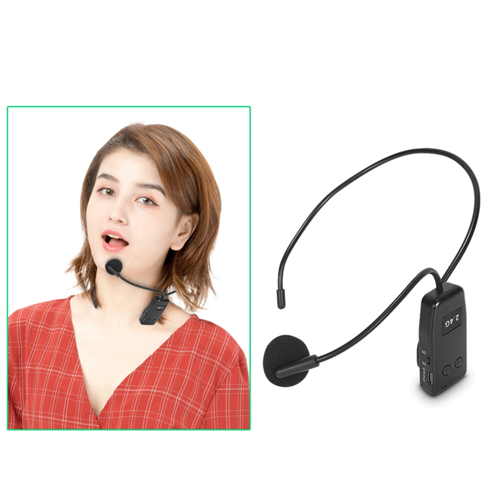2.4G Wireless Microphone Megaphone Headset Radio Mic With 3.5mm To 6.5mm Adapter/Headset Mic Transmitter For Teaching Tour Guide
2.4G Wireless Microphone Megaphone Headset Radio Mic With 3.5mm To 6.5mm Adapter/Headset Mic Transmitter For Teaching Tour Guide