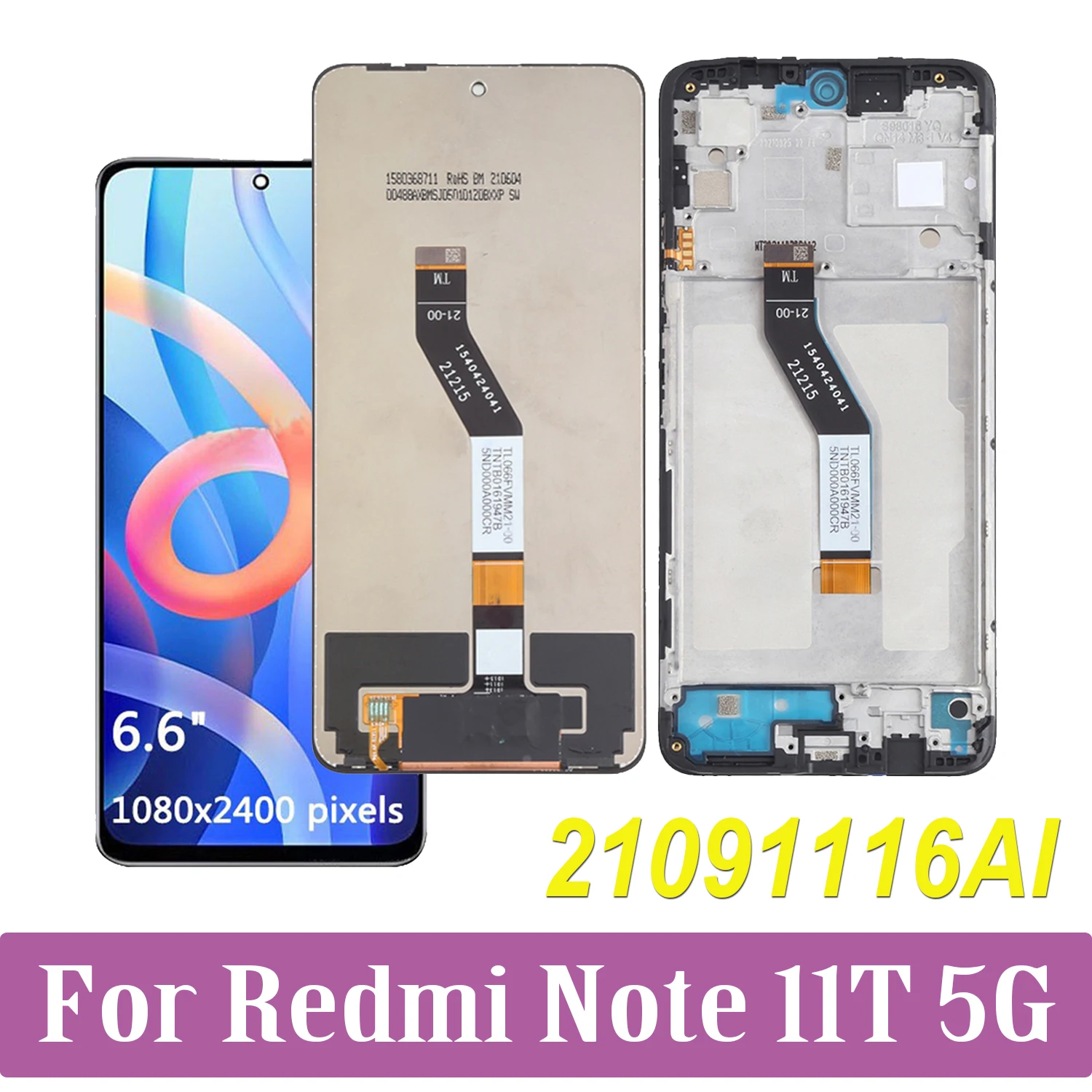 Оригинальный ЖК-дисплей 6,6 дюйма для Xiaomi Redmi Note 11T 5G 21091116AI, сенсорный экран с дигитайзером в сборе для Redmi Note11T LCD
Оригинальный ЖК-дисплей 6,6 дюйма для Xiaomi Redmi Note 11T 5G 21091116AI, сенсорный экран с дигитайзером в сборе для Redmi Note11T LCD