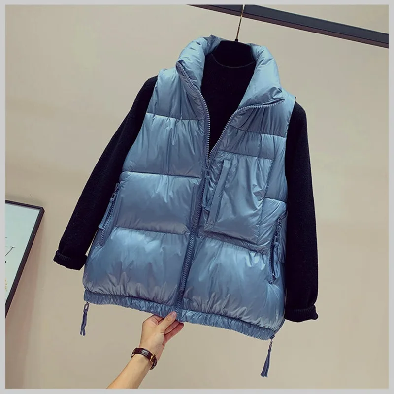 Down Cotton Waistcoat for Women Autumn and Winter Short 2021 New Loose Waistcoat Standing Collar Large Size Clip Coat
Down Cotton Waistcoat for Women Autumn and Winter Short 2021 New Loose Waistcoat Standing Collar Large Size Clip Coat