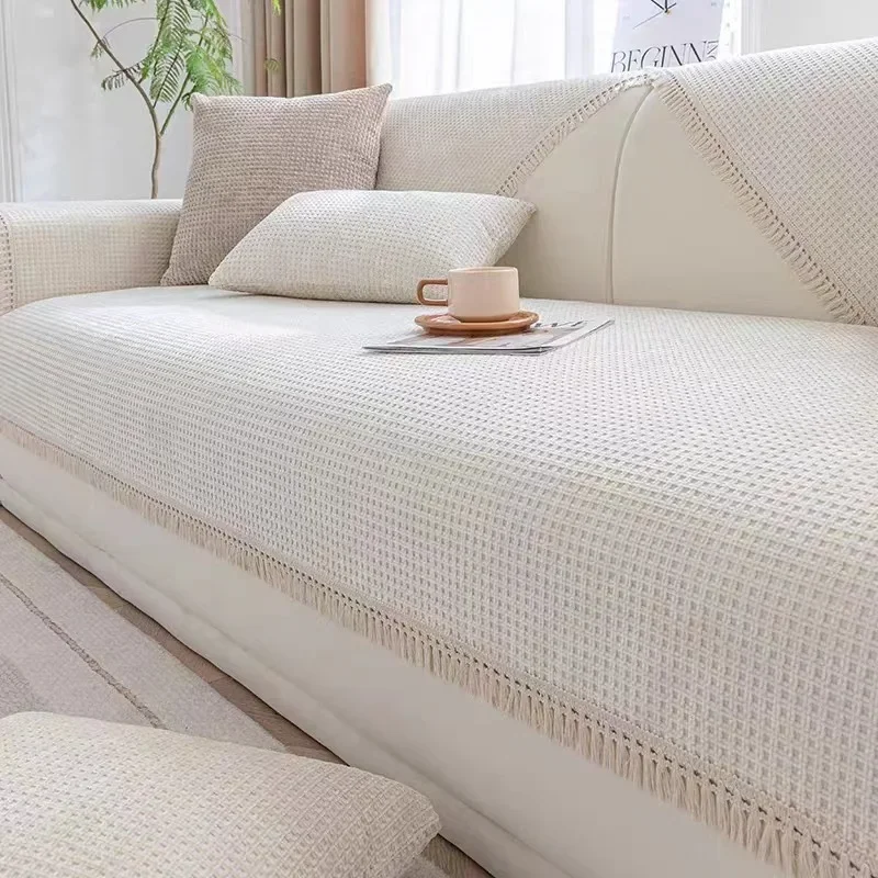 Кремовый стиль диванная подушка всесезонный Универсальный нескользящий чехол для дивана с кисточками
Кремовый стиль диванная подушка всесезонный Универсальный нескользящий чехол для дивана с кисточками