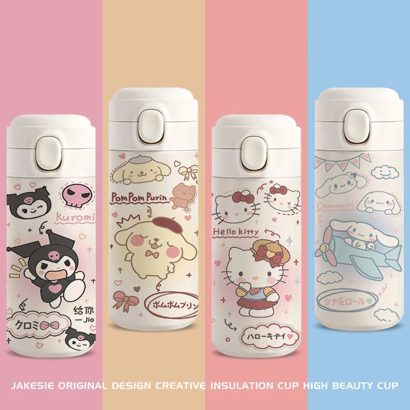 Kawaii My Melody Cinnamoroll Kuromi KT Cute Cartoon Insulation Cup Large Capacity Portable Water Cup Stainless Steel Kettle Gift
Kawaii My Melody Cinnamoroll Kuromi KT Cute Cartoon Insulation Cup Large Capacity Portable Water Cup Stainless Steel Kettle Gift