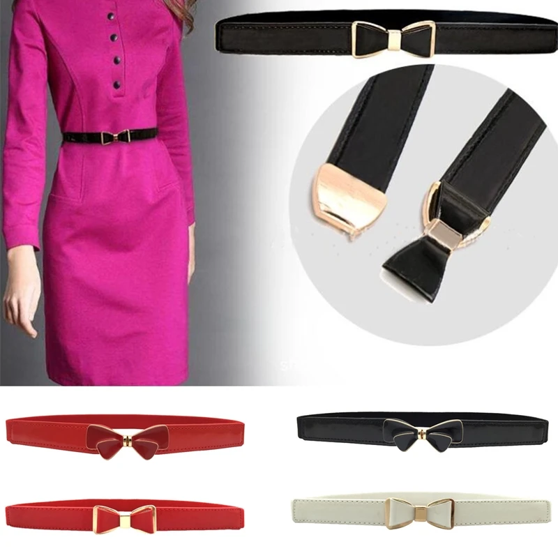 Bow Belt Cummerbunds With Buckle Belts Thin Elastic Cummerbund For Dress Pants Apparel Accessories Cinturon Mujer Women Belts
Bow Belt Cummerbunds With Buckle Belts Thin Elastic Cummerbund For Dress Pants Apparel Accessories Cinturon Mujer Women Belts