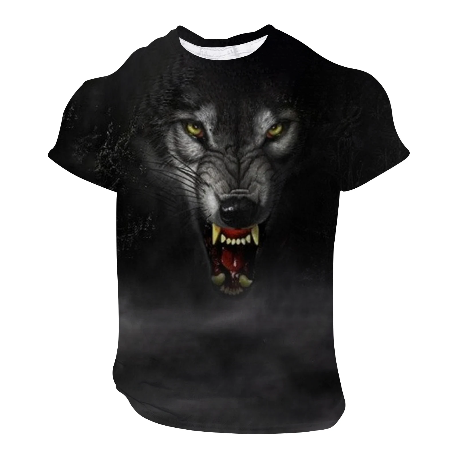 2023 Fashion men's T-shirt with wolf Graphic 3D Printed Short Sleeve Summer oversized Polyester Fiber Clothing
2023 Fashion men's T-shirt with wolf Graphic 3D Printed Short Sleeve Summer oversized Polyester Fiber Clothing
