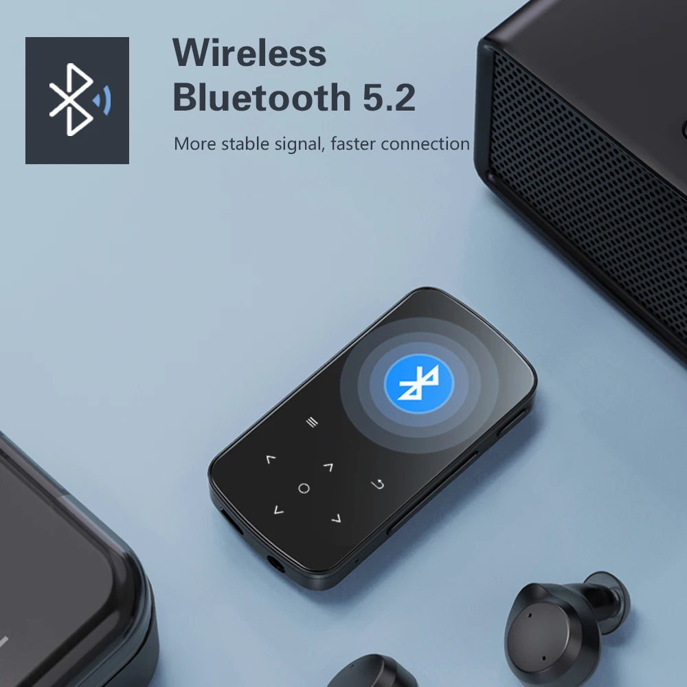 Спортивный MP3-плеер BENJIE с поддержкой Bluetooth 5 2 портативный проигрыватель клипсой и