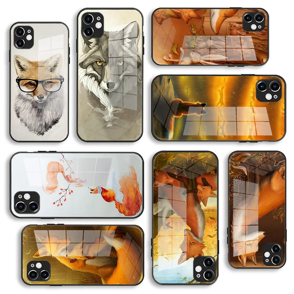 Lunares Glass Case For iPhone 13 11 12 Mini Pro Max XS XR X 7 8 6 Plus SE Silicone Cover sr. lindo Fox Z3j imprimir duro
Lunares Glass Case For iPhone 13 11 12 Mini Pro Max XS XR X 7 8 6 Plus SE Silicone Cover sr. lindo Fox Z3j imprimir duro