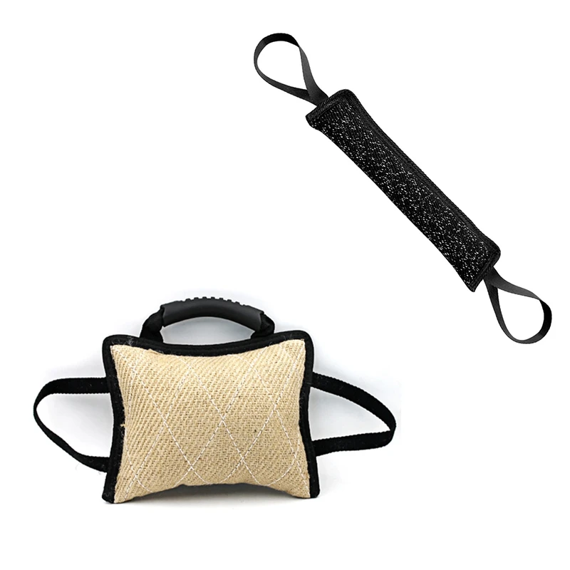 Training Bite Tug Toy Jute Linen Bite Pillow With 3 Handleswith Young Dog Chewing Arm Sleeve With 2 Handles
Training Bite Tug Toy Jute Linen Bite Pillow With 3 Handleswith Young Dog Chewing Arm Sleeve With 2 Handles
