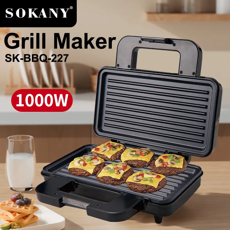 3 in 1 Panini Press Grill, Sandwich Maker with Non-stick Plates, Electric Indoor Grill
3 in 1 Panini Press Grill, Sandwich Maker with Non-stick Plates, Electric Indoor Grill
