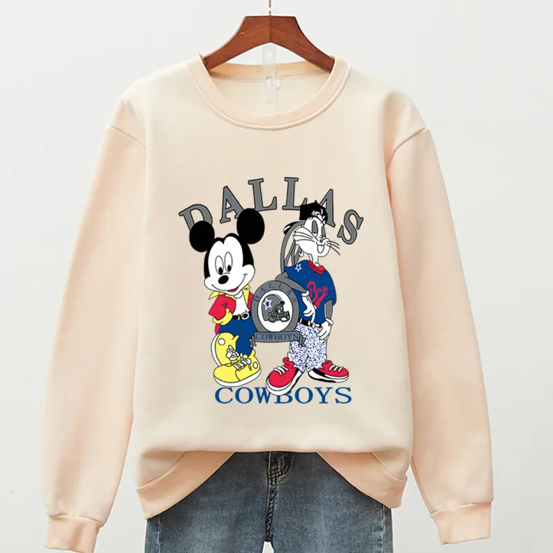Disney Cartoon Mickey Mouse Rabbit Kawaii Sweatshirts for Woman Long Sleeve Fleece Thick Warm Print Cowboy Funny Hoodies Women
Disney Cartoon Mickey Mouse Rabbit Kawaii Sweatshirts for Woman Long Sleeve Fleece Thick Warm Print Cowboy Funny Hoodies Women