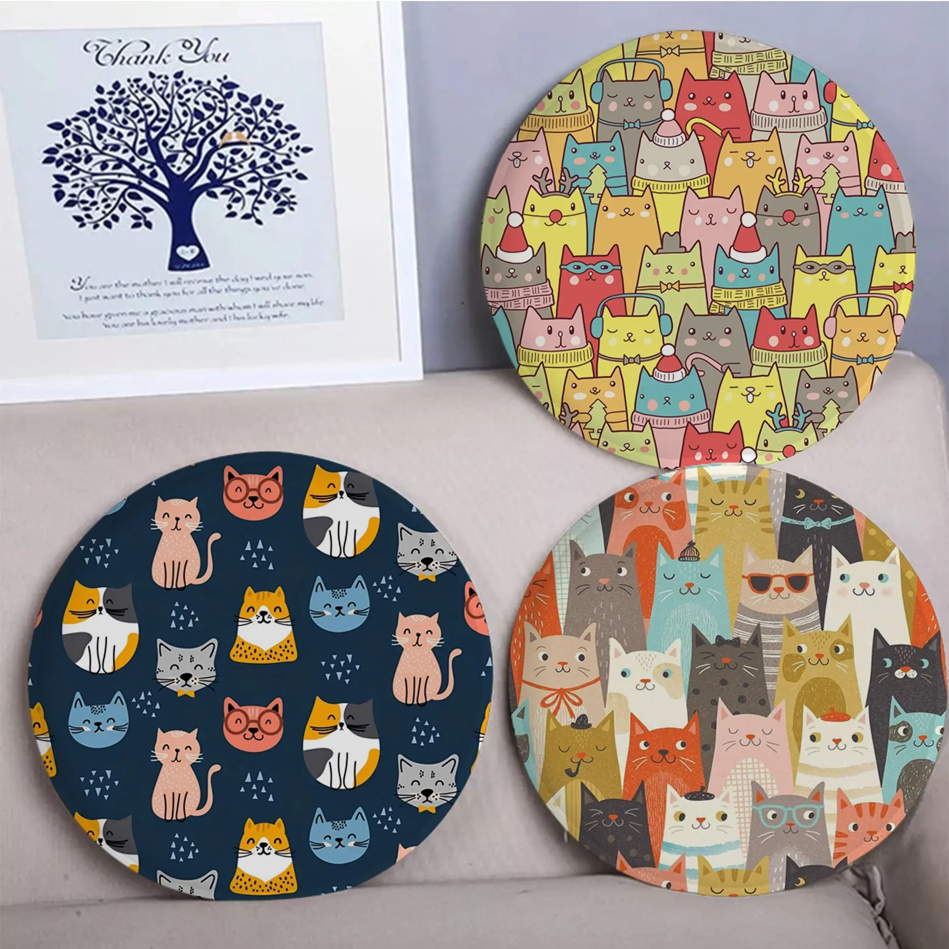 Cool Cartoon Cat Modern Minimalist Stool Pad Patio Home Kitchen Office Chair Seat Cushion Pads Sofa Seat 40x40cm Chair Mat Pad
Cool Cartoon Cat Modern Minimalist Stool Pad Patio Home Kitchen Office Chair Seat Cushion Pads Sofa Seat 40x40cm Chair Mat Pad