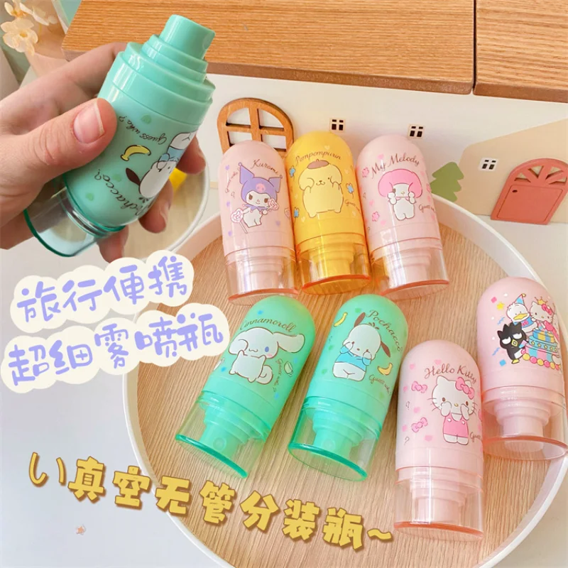 30 мл аниме мультфильм портативные многоразовые бутылки Kawaii Cinnamoroll My Melody вакуумный бескамерный распылитель Kuromi спрей контейнер подарки
30 мл аниме мультфильм портативные многоразовые бутылки Kawaii Cinnamoroll My Melody вакуумный бескамерный распылитель Kuromi спрей контейнер подарки