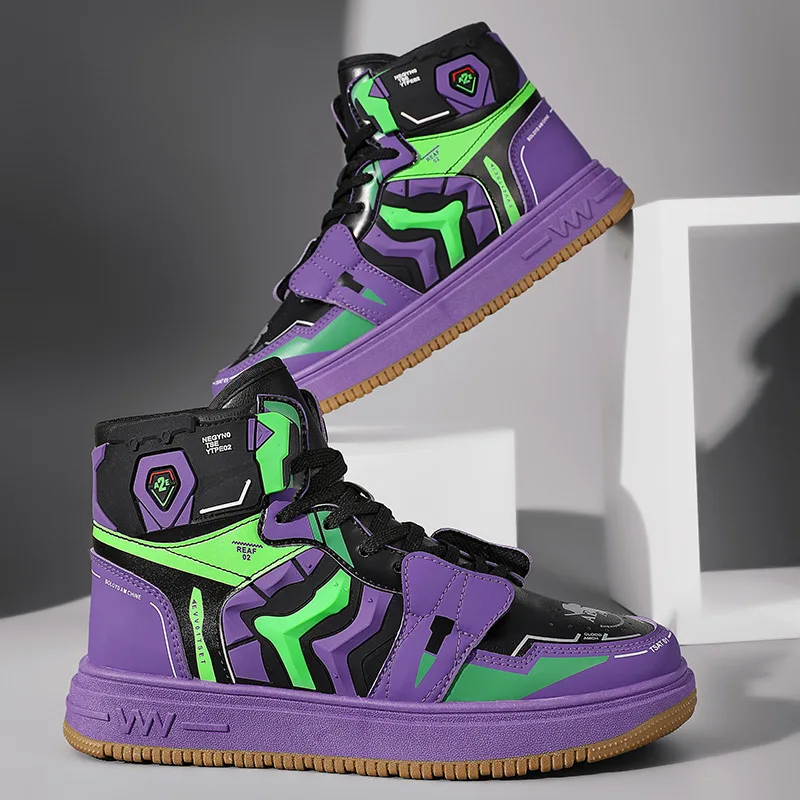 Brand Fashion Purple Men's High Sneakers Comfortable Flat Designer Shoes Men Lace-up Casual Sneakers Men zapatillas de hombre
Brand Fashion Purple Men's High Sneakers Comfortable Flat Designer Shoes Men Lace-up Casual Sneakers Men zapatillas de hombre