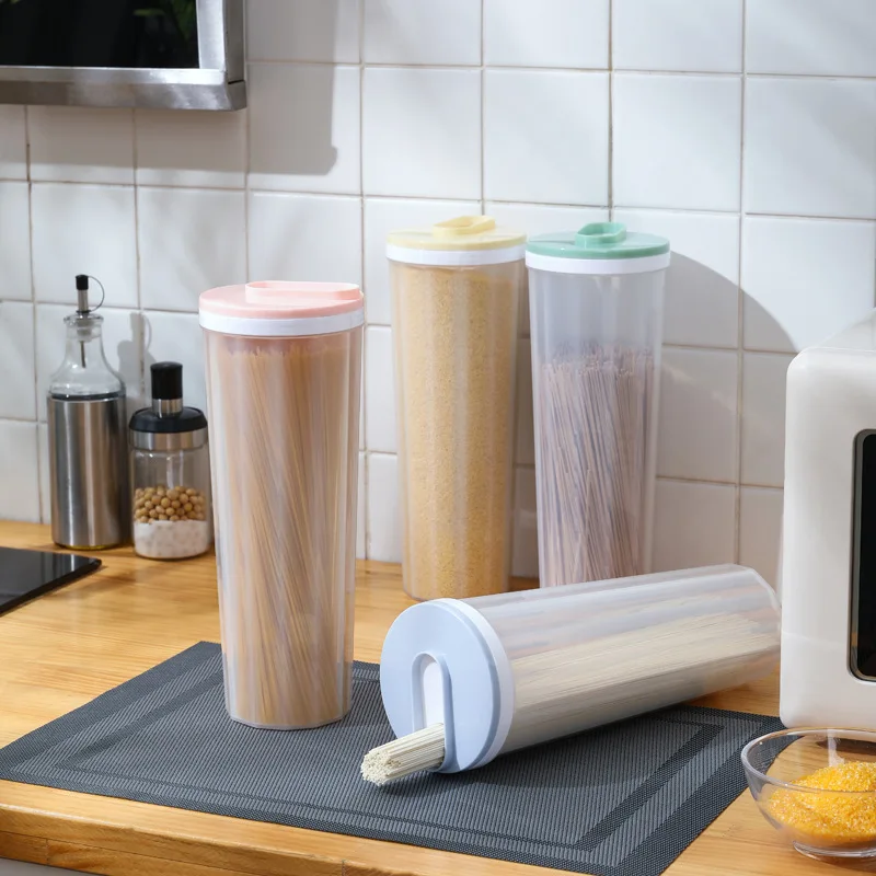 Kitchen Storage Tank Grain Classification Storage Jar Quantitative Plastic Noodle Preservation Box Organizers 
Kitchen Storage Tank Grain Classification Storage Jar Quantitative Plastic Noodle Preservation Box Organizers