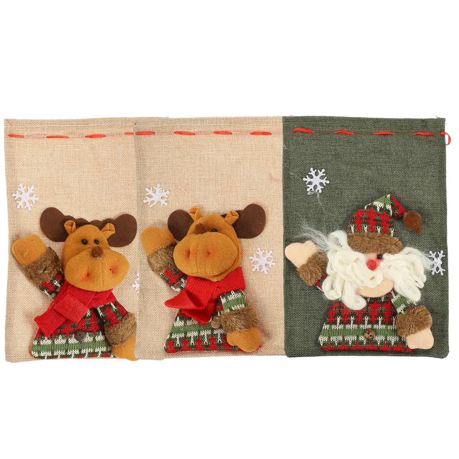 3 Pcs Christmas Ornaments Drawstring Candy Bags Cloth Gift Cookies Wrapping Storage Elder Small Empty
3 Pcs Christmas Ornaments Drawstring Candy Bags Cloth Gift Cookies Wrapping Storage Elder Small Empty