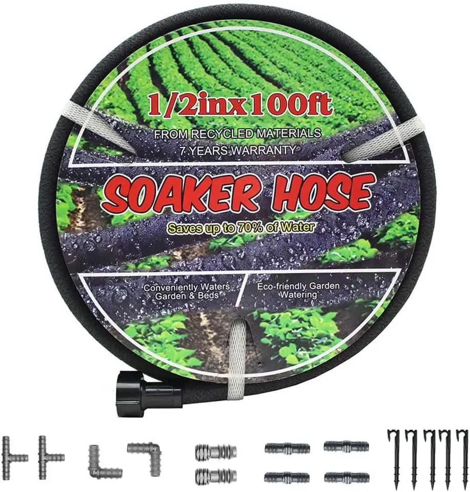 Герметичный Легкий Садовый шланг, 1/2 дюйма, 100 футов, идеально подходит для овощей, лужайки и растений | Футов
Герметичный Легкий Садовый шланг, 1/2 дюйма, 100 футов, идеально подходит для овощей, лужайки и растений | Футов