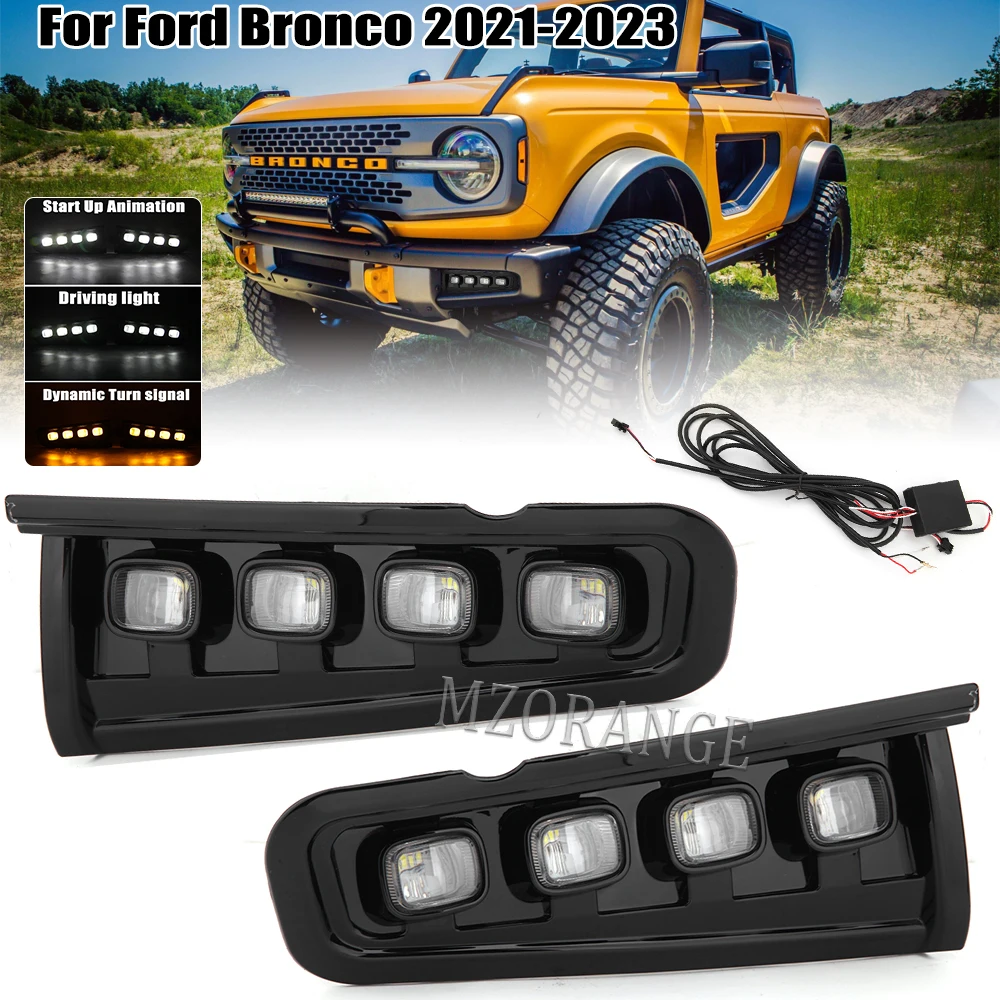 Led Headlight DRL For Ford Bronco 2021 2022 2023 Rapter Daytime Running Lights Fog Lamp Turn Signals Headlamp Car Accessories
Led Headlight DRL For Ford Bronco 2021 2022 2023 Rapter Daytime Running Lights Fog Lamp Turn Signals Headlamp Car Accessories