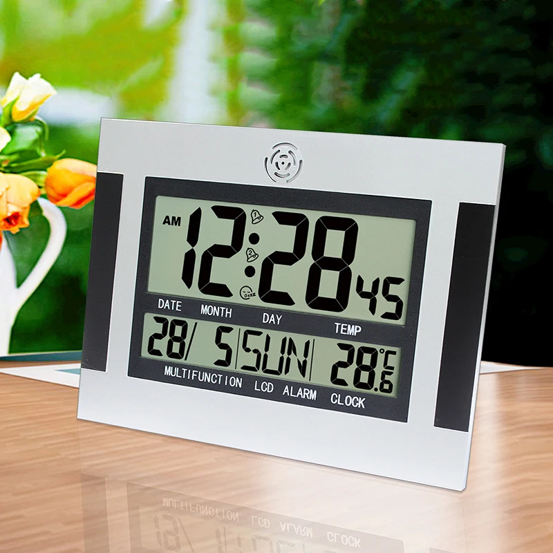 Digital Wall Clock Large Screen Electronic Alarm Clock with Date and Temperature Living Room Decorations Quiet for Sleeping
Digital Wall Clock Large Screen Electronic Alarm Clock with Date and Temperature Living Room Decorations Quiet for Sleeping