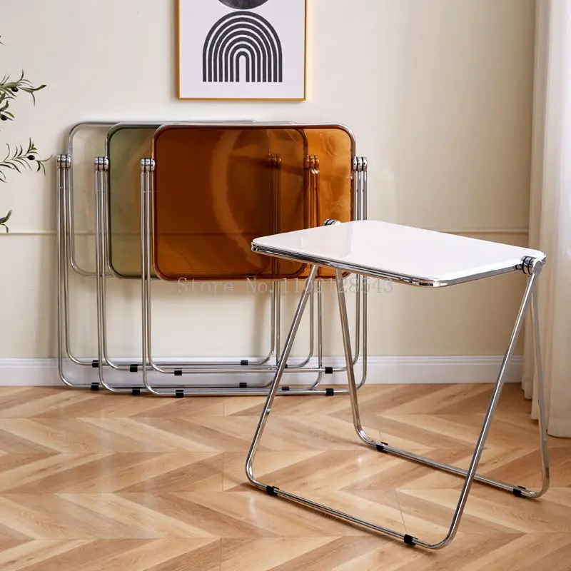 70*50cm Ins Crystal Transparent Folding Table Acrylic Side Table Coffee Table Portable Office Study Computer Table Home Use
70*50cm Ins Crystal Transparent Folding Table Acrylic Side Table Coffee Table Portable Office Study Computer Table Home Use